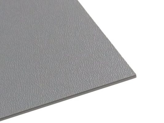 Kunststoffplatte ABS/ASA mittel genarbt 2mm Grau 300 x 200 mm | az-reptec